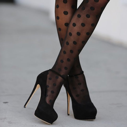 Polka Dot Sheer Tights